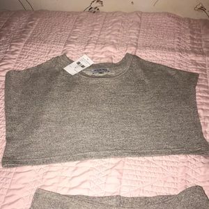 Crop Top and Wide Length Pant, Top is NWT